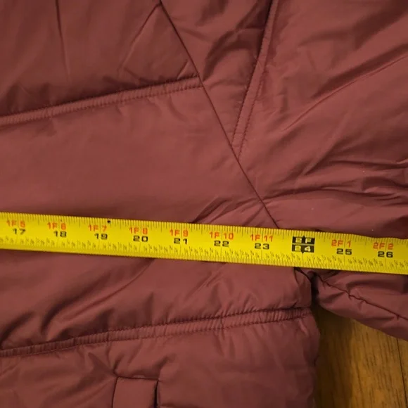 ARIZONA JEAN CO WOMEN'S JUNIORS WINTER BERRY HOODED COAT SIZE LARGE - Picture 11 of 15